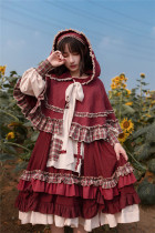 With PUJI ~Little Red Riding Hood Lolita OP/Cape
