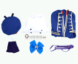 Fate Grand Order FGO Artoria Caster Pendragon Stage 2 Blue White Cosplay Costume