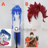 Fire Emblem The Sacred Stones Tana Engage Diamant Wine Red Blue Styled Cosplay Wig