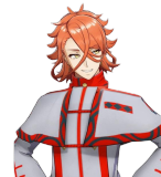 Fire Emblem Engage Kagetsu Dark Blue Pandreo Orange Styled Cosplay Wig