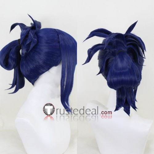 Fire Emblem Engage Kagetsu Dark Blue Pandreo Orange Styled Cosplay Wig
