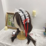 Vtuber Virtual YouTuber Sakamata Chloe Maid Outfit White Black Lolita Dress Cosplay Costume