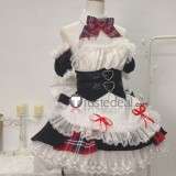 Vtuber Virtual YouTuber Sakamata Chloe Maid Outfit White Black Lolita Dress Cosplay Costume