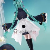 Vocaloid Hatsune Miku Modern China Version Panda Cheongsam Dress White Black Cosplay Costume