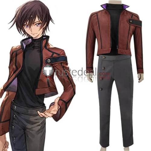 Code Geass Zero Lelouch Lamperouge Brown Jacket Cosplay Costume