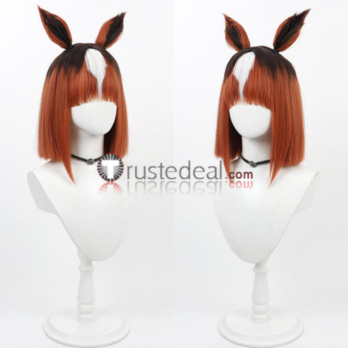 Uma Musume Pretty Derby Transcend Silence Suzuka Swimsuit Orfevre Verxina Blue Orange Red Purple Cosplay Wig Ears