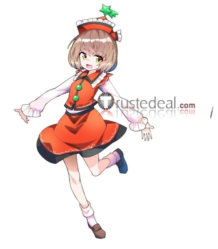 Touhou Project Lyrica Prismriver Red Dress Cosplay Costume