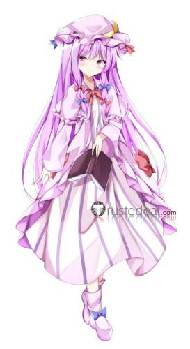 Touhou Project Patchouli Knowledge Pink Purple Dress Cosplay Costume 2