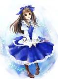 Touhou Project Great Fairy Wars GFW Sunny Milk Luna Child Star Sapphire Blue White Red Dress Cosplay Costume