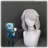 Murder Drones N Uzi Doorman Cyn Serial Designation V Silver White Purple Styled Cosplay Wig Mask