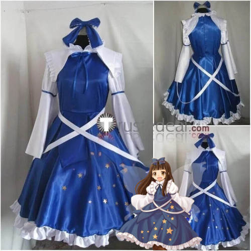 Touhou Project Great Fairy Wars GFW Sunny Milk Luna Child Star Sapphire Blue White Red Dress Cosplay Costume