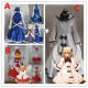 Touhou Project Great Fairy Wars GFW Sunny Milk Luna Child Star Sapphire Blue White Red Dress Cosplay Costume