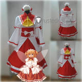 Touhou Project Great Fairy Wars GFW Sunny Milk Luna Child Star Sapphire Blue White Red Dress Cosplay Costume