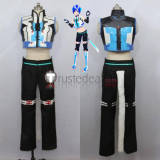 Vocaloid Project DIVA Arcade Kaito Cyber Cat Blue Black Cosplay Costume