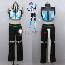 Vocaloid Project DIVA Arcade Kaito Cyber Cat Blue Black Cosplay Costume