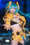 Vocaloid Hatsune Miku The 17th Anniversary Birthday Yellow Suit Cosplay Costume
