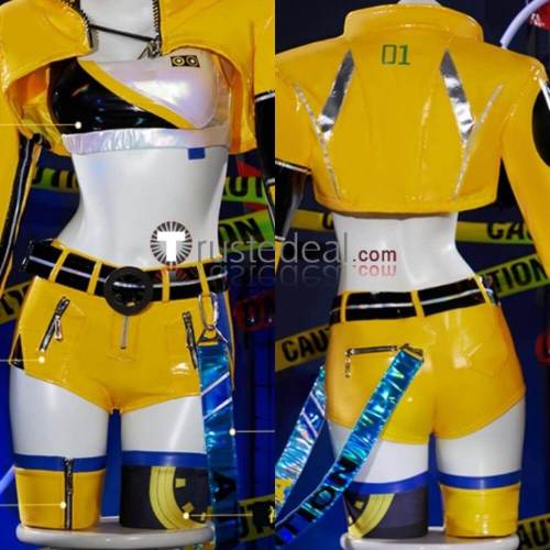 Vocaloid Hatsune Miku The 17th Anniversary Birthday Yellow Suit Cosplay Costume