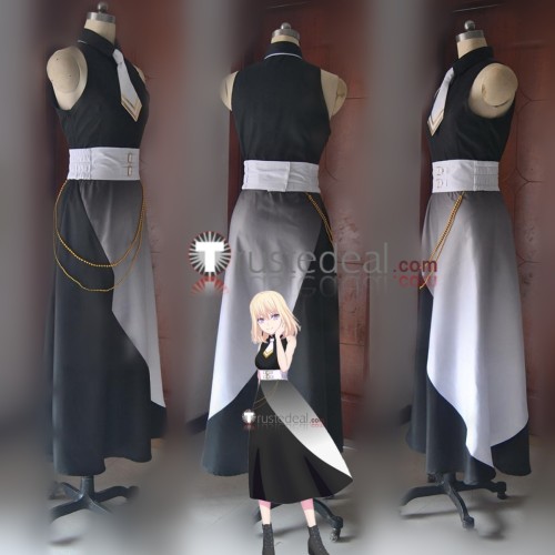 BanG Dream! It's MyGO Misumi Hatsune Sumita Mana Yuutenji Nyamu Black White Dress Cosplay Costume