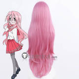 Lucky Star Miyuki Takara Long Pink Curly Cosplay Wig