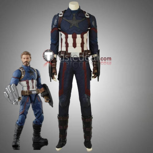 The Avengers 3 Infinity War Captain America Steve Rogers Set Cosplay Costume