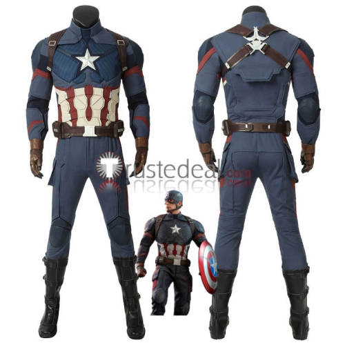 The Avengers 4 Infinity War Captain America Steve Rogers Cosplay Costume