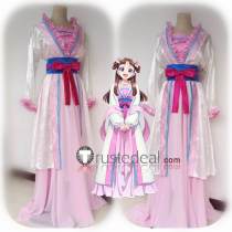 Kusuriya no Hitorigoto The Apothecary Diaries Lishu Pink White Hanfu Dress Cosplay Costume
