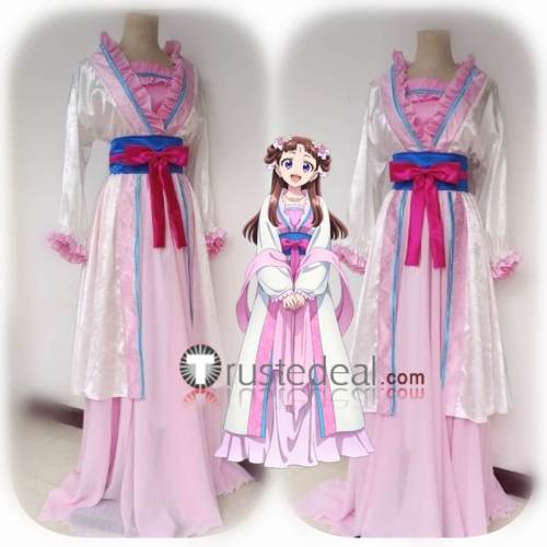 Kusuriya no Hitorigoto The Apothecary Diaries Lishu Pink White Hanfu Dress Cosplay Costume