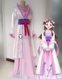 Kusuriya no Hitorigoto The Apothecary Diaries Lishu Pink White Hanfu Dress Cosplay Costume