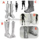 Kaiju No. 8 Monster #8 Kafka Hibino Kikoru Shinomiya Reno Ichikawa Soshiro Hoshina White Gray Cosplay Shoes Boots
