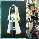 Genshin Impact Venti Barbatos Racing White Black Suit Fanart Cosplay Costume