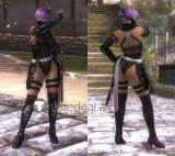 Commission Dead or Alive DOA Ninja Ayane Black Cosplay Costume