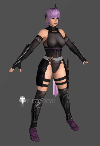 Commission Dead or Alive DOA Ninja Ayane Black Cosplay Costume
