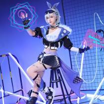1/3 Delusion Honkai Star Rail Silver Wolf Purple Black Set Cosplay Costume