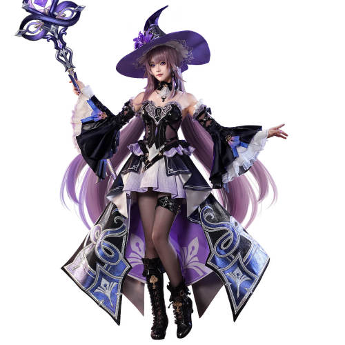 1/3 Delusion Honkai Star Rail Herta Dress Black Set Cosplay Costume