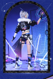 1/3 Delusion Honkai Star Rail Silver Wolf Purple Black Set Cosplay Costume
