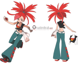 Commission Pokemon Heroine Selene Elio Flannery Zinnia Cosplay Costume