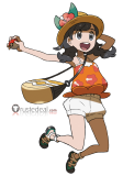 Commission Pokemon Heroine Selene Elio Flannery Zinnia Cosplay Costume
