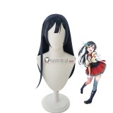 Commission Love Live! Nijigasaki High School Idol Club Setsuna Yuki Blueish Black Styled Cosplay Wig
