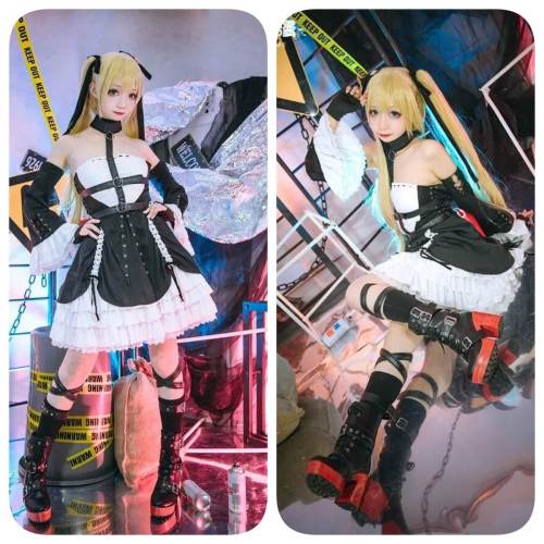 (BFM) Spark Anime Azur Lane Dead Or Alive Marie Rose White Black Maid Cosplay Costume