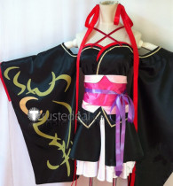 Unbreakable Machine-Doll Yaya Kimono Black Cosplay Costume