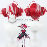 Vtuber Virtual YouTuber Hololive Ouro Kronii Murakumo Kagetsu Kureiji Ollie Red Blue Silver Styled Cosplay Wig