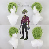 Pokemon Scarlet and Violet Gym Leader Brassius Ortega Gallade Gardevoir Gijinka Pink Green Styled Cosplay Wig