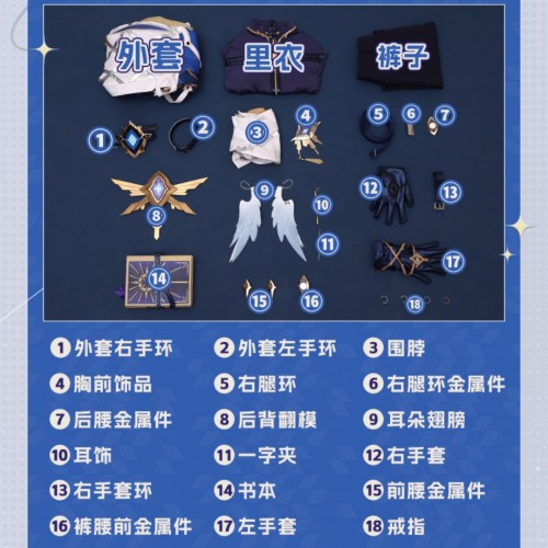 1/3 Delusion Honkai Star Rail Sunday New Set Cosplay Costume