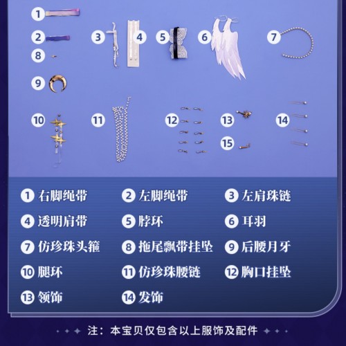 1/3 Delusion Honkai Star Rail Robin The Starry Night Cosplay Costume