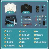 1/3 Delusion Honkai Star Rail Dan Heng lmbibitor Lunae Arc Light Cosplay Costume