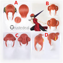 Gintama Silver Soul Kagura Orange Cosplay Wig