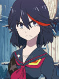 KILL la KILL Ryuko Matoi Fighting Kamui Senketsu Styled Black Blue Red Cosplay Wig