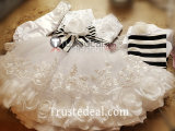 Black Butler Kuroshitsuji Book of Circus Doll White Dress Cosplay Costume Umbrella 3