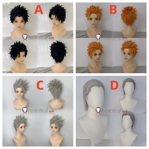 Naruto Uchiha Shisui Pain Hatake Kakashi Hidan Grey Cosplay Wig