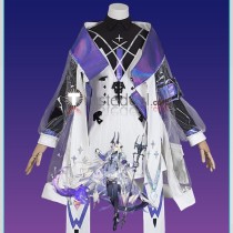Arknights Eblana Necrass Purple White Set Cosplay Costume